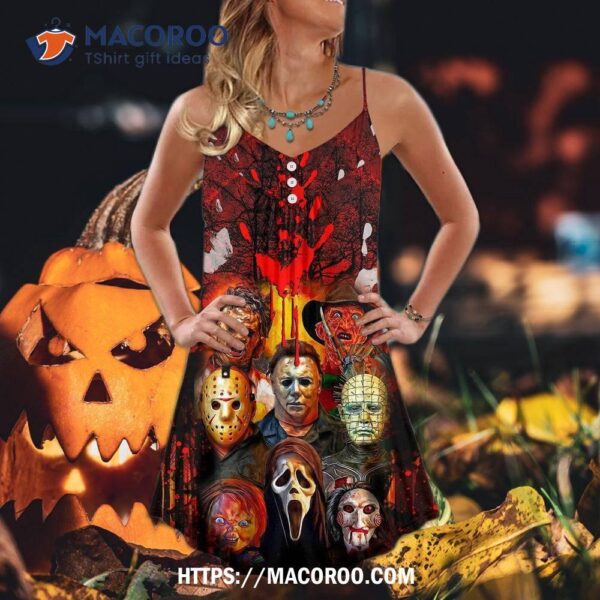 Halloween Horror Movie Characters Blood Scary Summer Dress