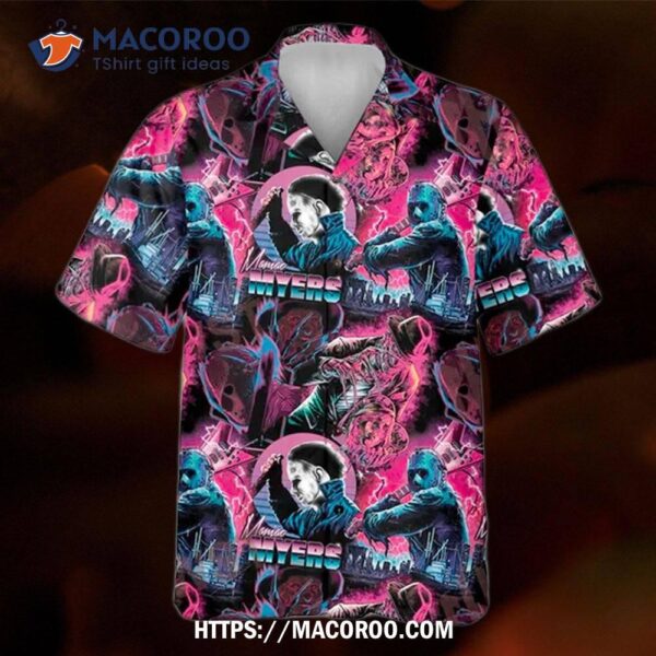 Halloween Horror Movie Retro Tropical Hawaiian Shirt