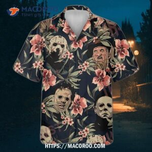 Halloween Horror Movie Tropical Hawaiian Shirt