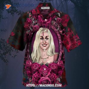 halloween horror scary sister witches sarah hawaiian shirt 0