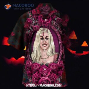 halloween horror scary sister witches sarah hawaiian shirt 1