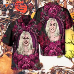 halloween horror scary sister witches sarah hawaiian shirt 2