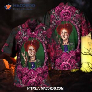 halloween horror scary sister witches winifred hawaiian shirt 2
