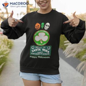 halloween iii silver shamrock and santa mira sweatshirt 1