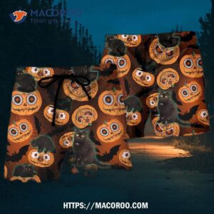 Halloween Is Better Cat Make Hawaii Shorts