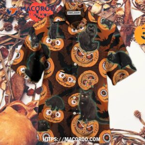 Halloween Is Better Cat Make Hawaiian Shirt