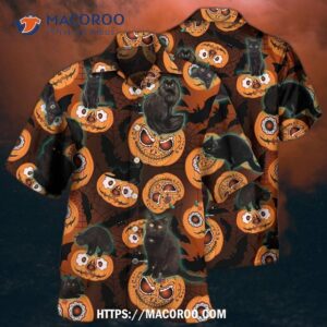 Halloween Is Better Cat Make Hawaiian Shirt