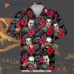 Halloween Joker Tropical Hawaiian Shirt