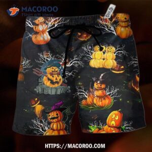 Halloween Lets Get Lit Hawaii Shorts