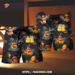 Halloween Lets Get Lit Hawaii Shorts
