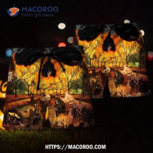 halloween love party hawaii shorts 1
