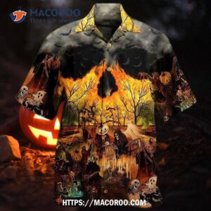 halloween love party hawaiian shirt 2