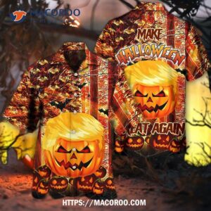 halloween make great again hawaiian shirt 2
