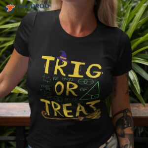 halloween math teacher trig or treat student school college shirt tshirt 3