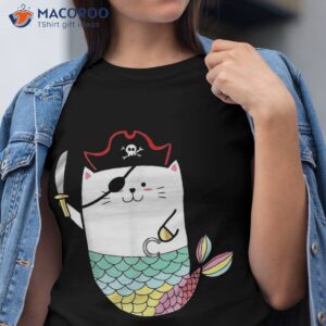 Halloween Mermaid Pirate Cat Shirt