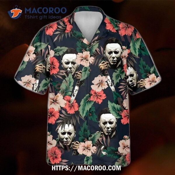 Halloween Michael Myer Scary Tropical Hawaiian Shirt