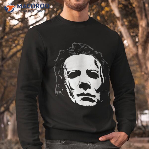 Halloween Michael Myers Mask Big Face Shirt