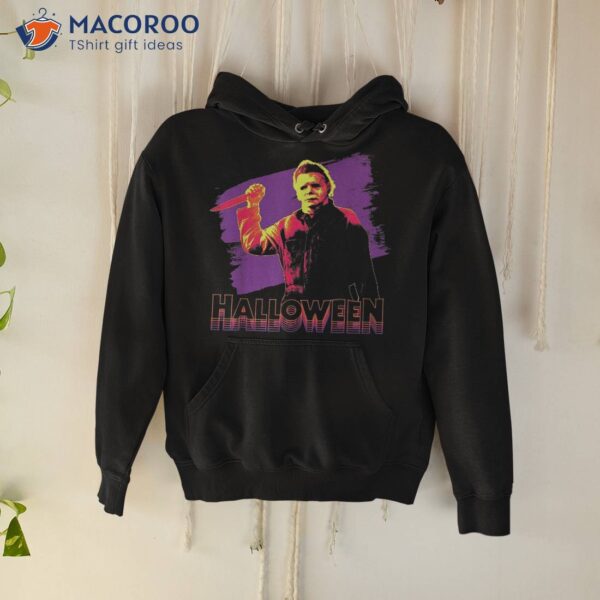 Halloween Michael Myers Neon Portrait Shirt