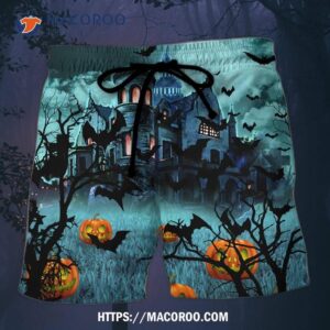 Halloween Night Dark Pumpkin Hawaii Shorts