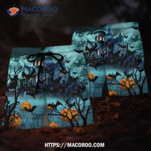 Halloween Night Dark Pumpkin Hawaii Shorts