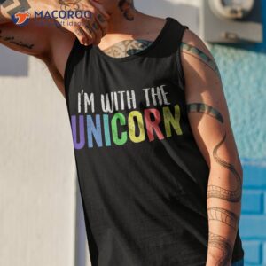 halloween parent daughter adult costume i m with the unicorn shirt tank top 1