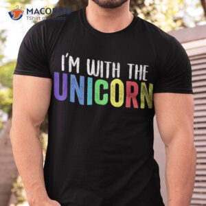 halloween parent daughter adult costume i m with the unicorn shirt tshirt