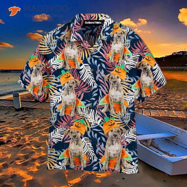 Halloween-patterned Hawaiian Shirts For Dogs In Summer