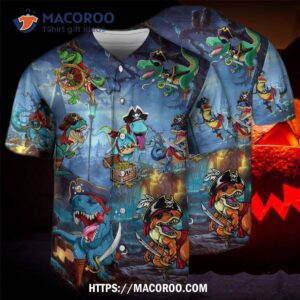 halloween pirate dinosaur scary baseball jersey 2