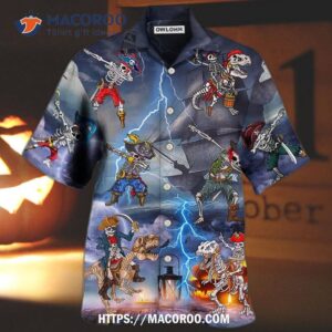 Halloween Pirate Skeleton Scary Hawaiian Shirt