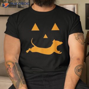 halloween pumpkin dachshund jack o lantern shirt costume tshirt