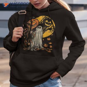 halloween pumpkin ghost autumn leaves graphic art shirt hoodie 3