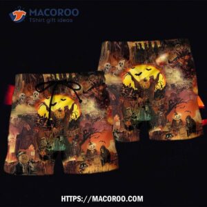 Halloween Pumpkin Ghost Scary Hawaii Shorts