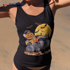 halloween pumpkin monster truck funny costume shirt tank top 2