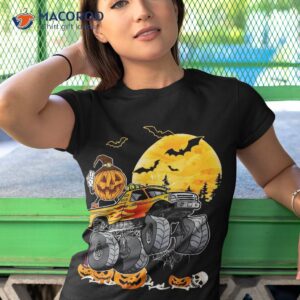 halloween pumpkin monster truck funny costume shirt tshirt 1