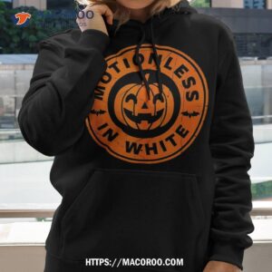 halloween pumpkin scary funny motionlesses in white shirt hoodie 2