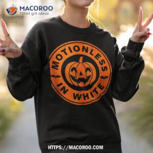 halloween pumpkin scary funny motionlesses in white shirt sweatshirt 2