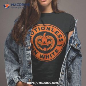 Halloween Pumpkin Scary Funny Motionlesses In White Shirt