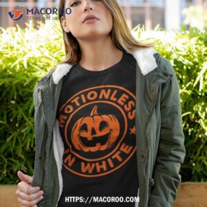 Halloween Pumpkin Scary Funny Motionlesses In White Shirt