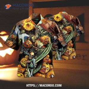 Halloween Pumpkin Scary Hawaiian Shirt