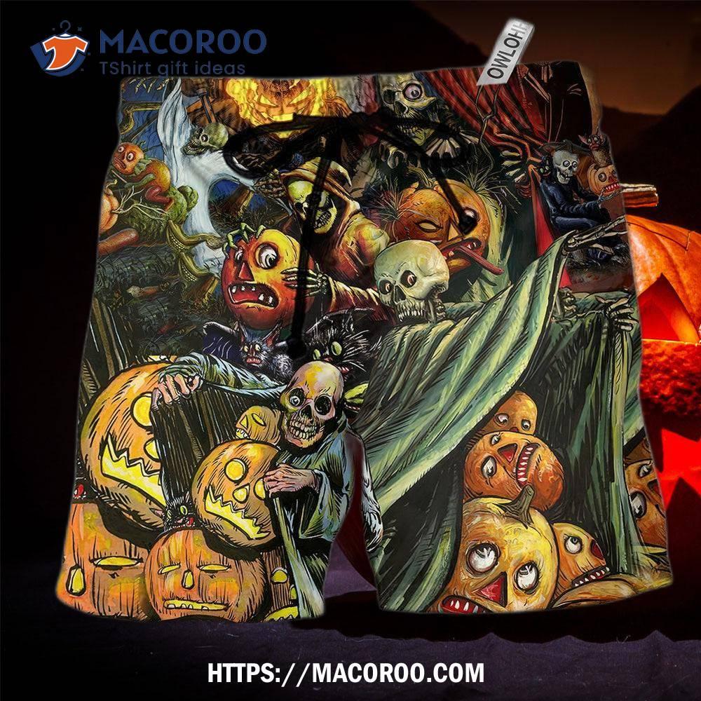 Halloween Pumpkin Scary Lover Hawaii Shorts Halloween Pumpkin Scary Lover Hawaii Shorts