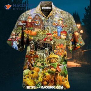 halloween pumpkin smile beautiful hawaiian shirt 0