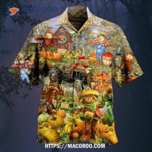 halloween pumpkin smile beautiful hawaiian shirt 1