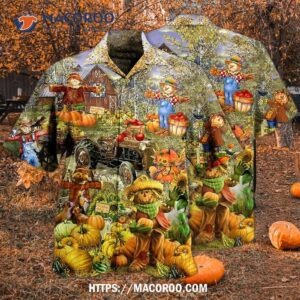 halloween pumpkin smile beautiful hawaiian shirt 2