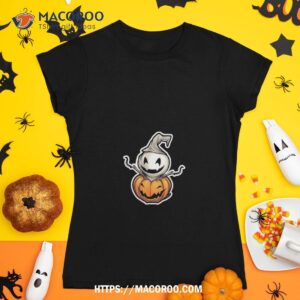 Halloween Pumpkin With Ghost Shirt