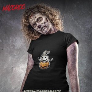Halloween Pumpkin With Ghost Shirt
