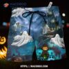 Halloween Say Boo And Scary On Blue Hawaii Shorts