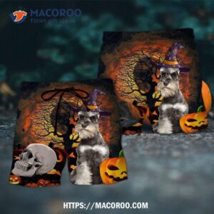Halloween Schnauzer My Lovely Dog Hawaii Shorts