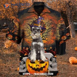 Halloween Schnauzer My Lovely Dog Hawaiian Shirt