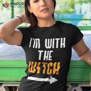 halloween shirts for i m with the witch funny shirt tshirt 1