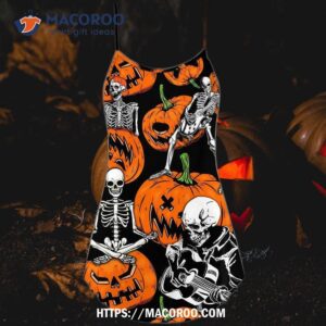 Halloween Skeleton Pumpkin Scary Summer Dress 4 halloween skeleton pumpkin scary summer dress 4